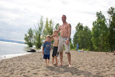 Sean And Family At Wintler Beach: May 31 08