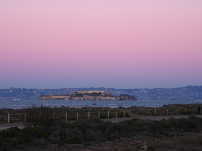 The Rock from a walk along the Presidio