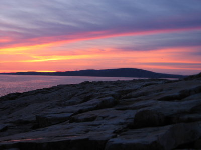 Sunsets Behind Cadillac Mountain