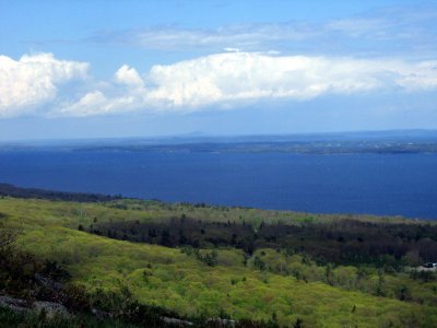 Partly Cloudy on Mt. Battie