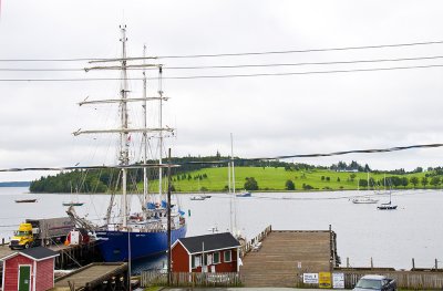 Lunenburg Nova Scotia , View of the Golf  Greens across the Bay