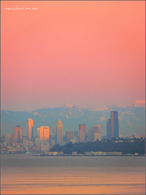 Crimson Seattle Sunset