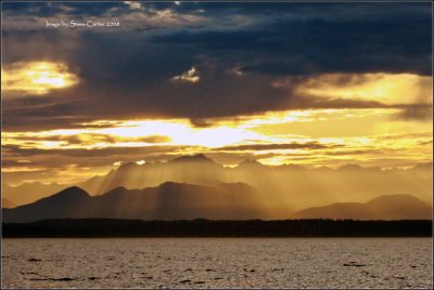 Sunset over the Cascades