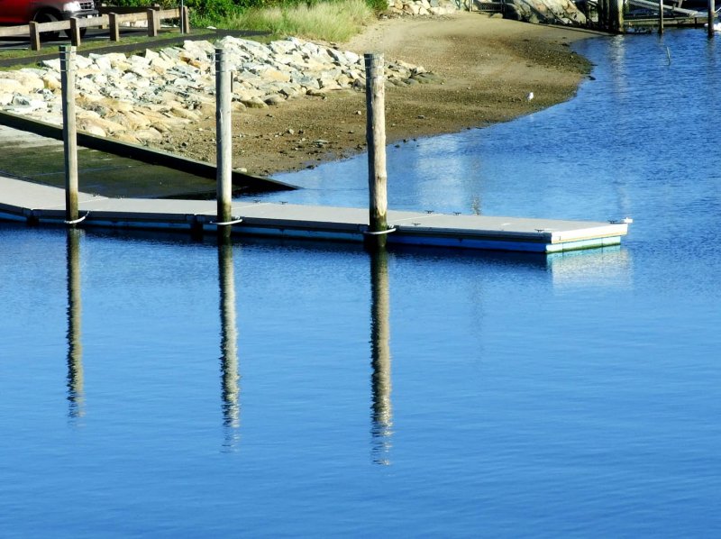 Hyannis harbor reflection