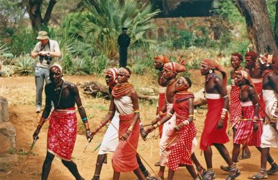 Masai dancing