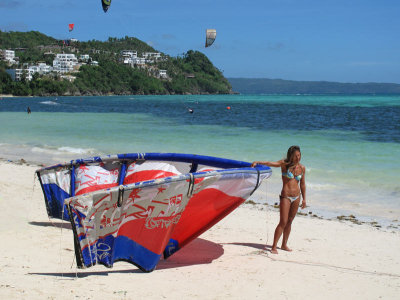 Kitesurf girl