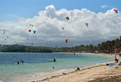 Kitesurf rush hour