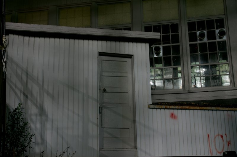 Side door at the warehouse