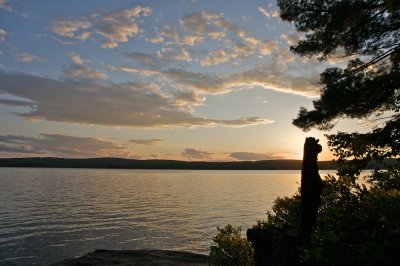 Parker pond sunset