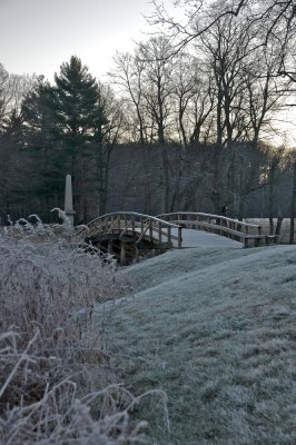 Cold morning at the Old North bridge