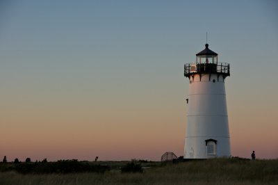 Edgartown light at dusk