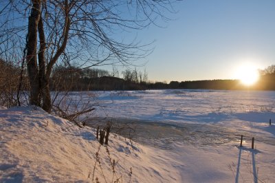 Winter sunset