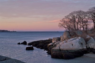 Low tide, Stage fort park