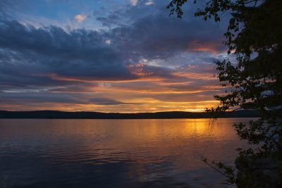 Sunset on Parker Pond
