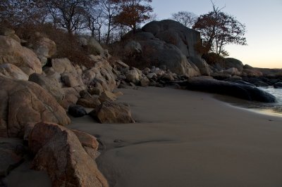 Twilight on Half Moon beach