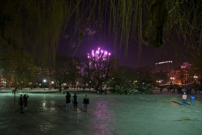 Fireworks on the pond