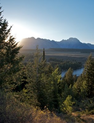 Snake river overlook at sunset