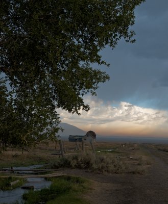 Storm approaches Mormon row