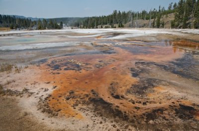 Hot spring in orange