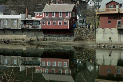 Red river reflection