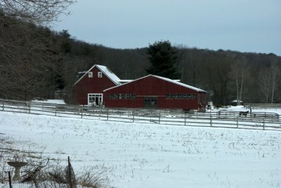 Winter barn