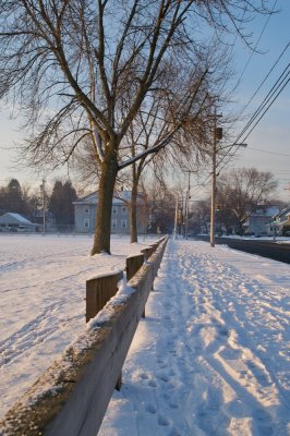 Snowy morning on Grant street
