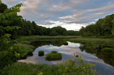 Assabet river evening