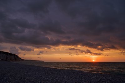 Shoreline sunset