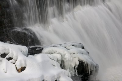 Saxonville falls, winter