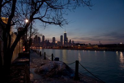 Skyline at twilight