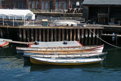 Skiffs in the Navy yard