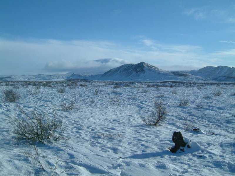 Rjúpnavellir - Bjallahraun - Hekla - Krakatindur - Keldur - 7. mars 2009