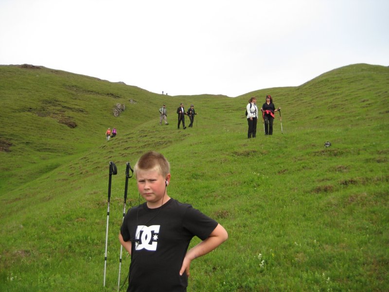 Okkur Einari Sveini þótti ganga hægt niður