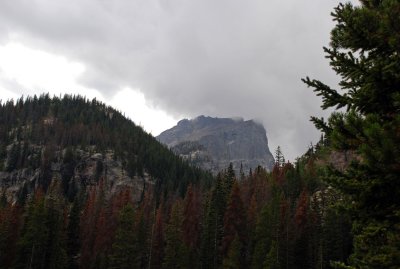 Dramatic Weather - Hallet Peak and Clouds