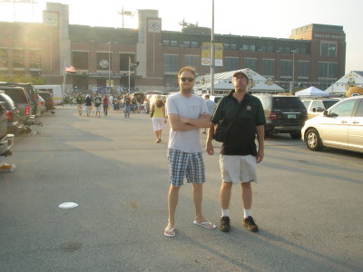 Jan and Marshall at Lambeau Field