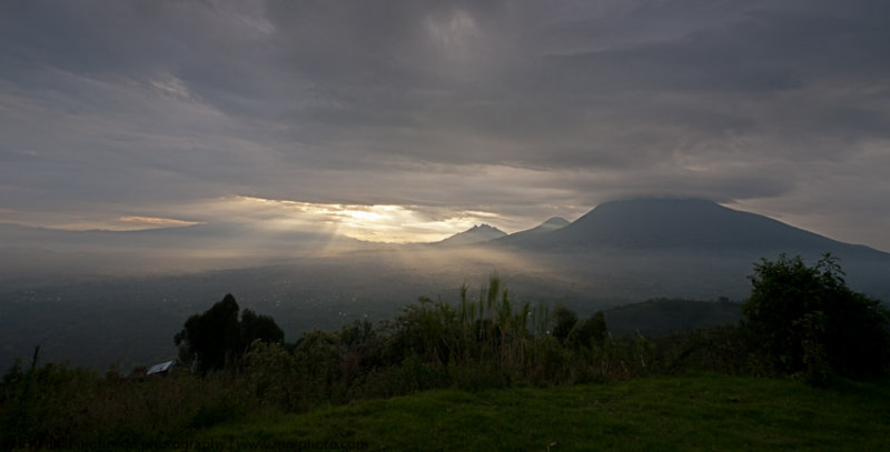 047-Virunga Mountains at Sunset