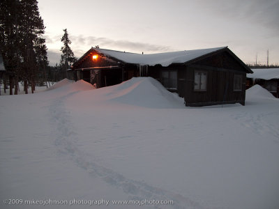 073-Winter Cabin in Yellowstone