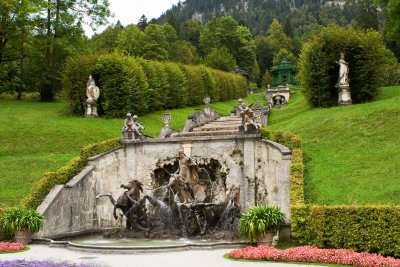 Scene at Linderhof Palace (Schloss Linderhof), Bavaria