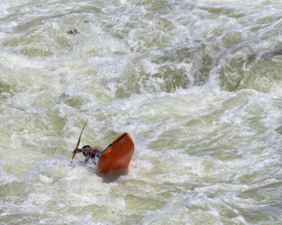 Kayaker at Great Falls of the Potomac