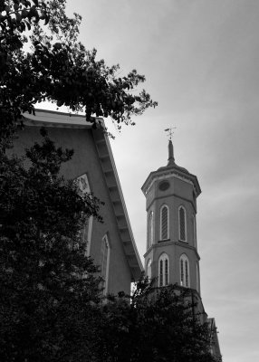 Downtown Fredericksburg in Black and White