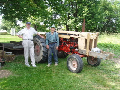 With Dad And Tractor