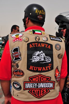 Jacket of a Harley Davidson Rider