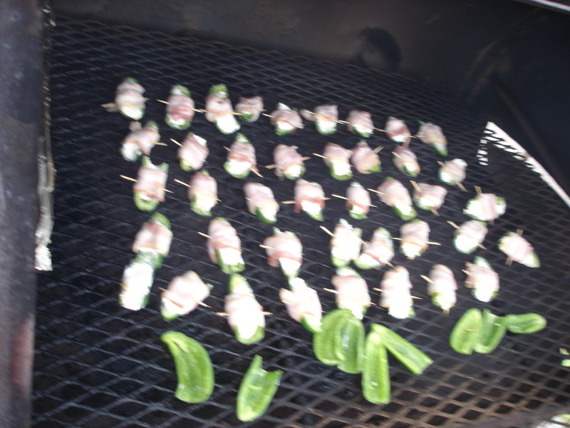 Jalapenos wrapped in BACON!!!!