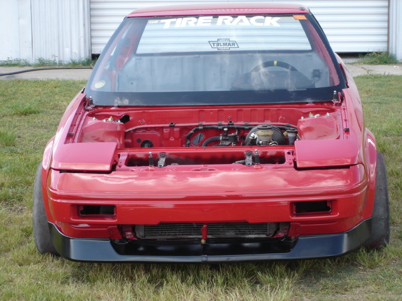 From the front