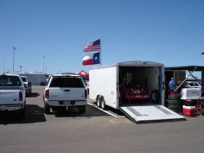 Steve's car... Rich's trailer