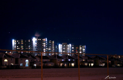apartment building 6696 night photo