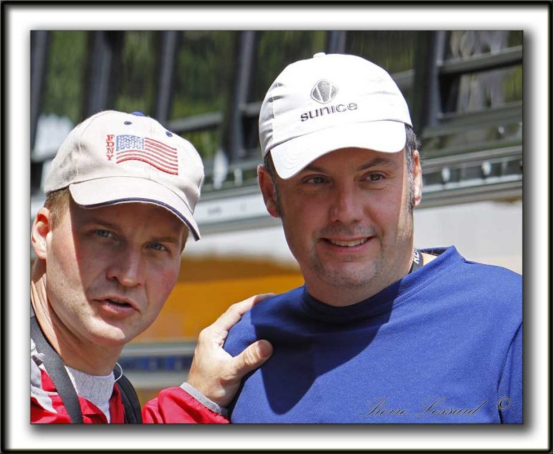 CHRISTOPHER BOJANOWSKY,  Can.   -  Christopher with his friend coach ,   3h19m11s    _MG_1500 a