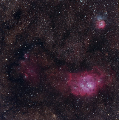 Lagoon and Trifid widefield