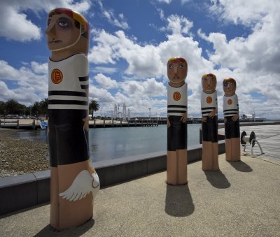 Geelong foreshore Life savers statues.jpg