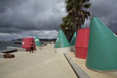 Geelong foreshore Bouys on the beachfront.jpg